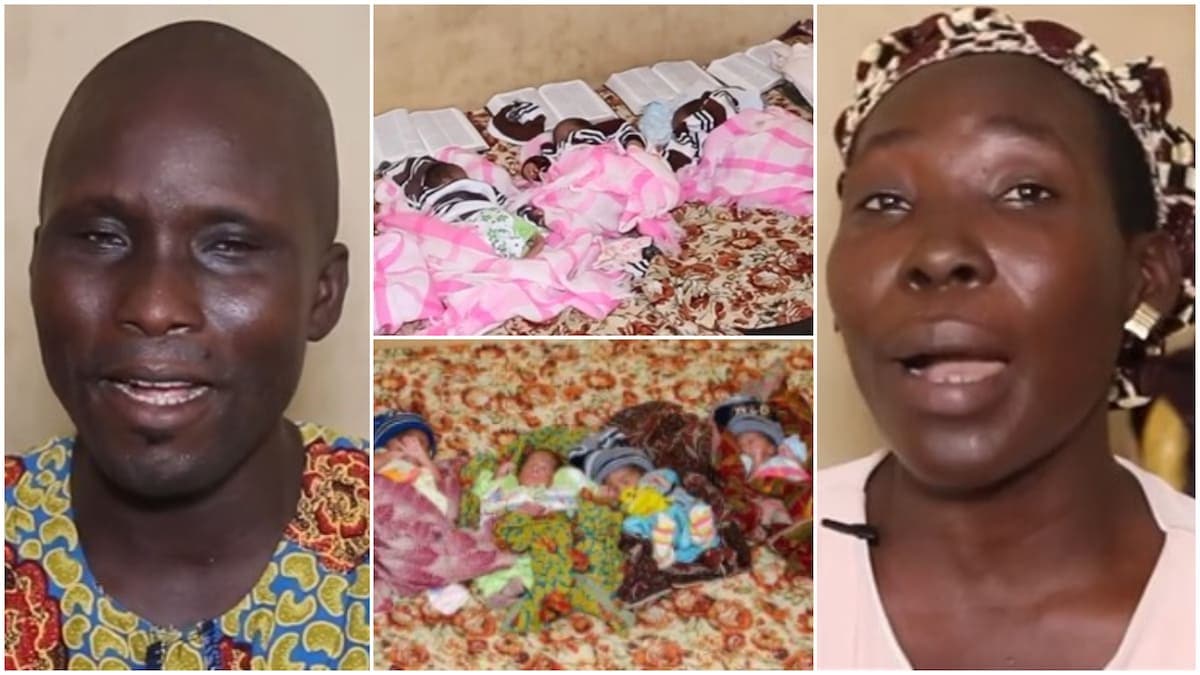 After woman gave birth to 5 kids at once, husband said he’s scared