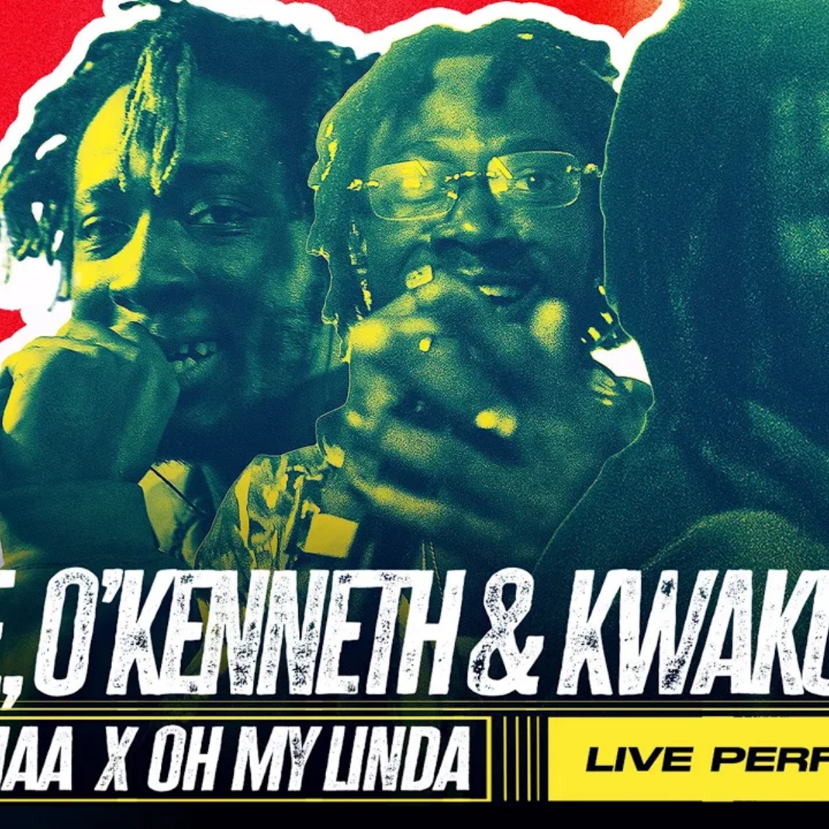 Reggie, O’Kenneth & Kwaku DMC – Obaa Hemaa x Oh My Linda (Live)