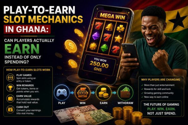 Play-to-Earn slot mechanics in Ghana